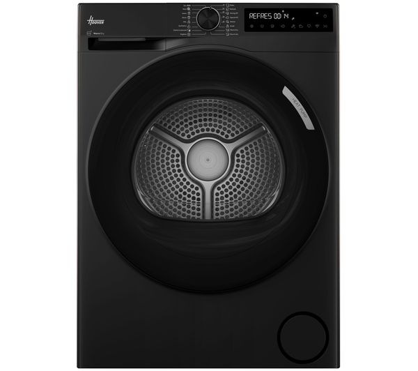 An image of HOOVER Pro Dry Series 3 HBR 10N2BJX-80 WiFi-enabled 10 kg Heat Pump Tumble Dryer - Matte Black