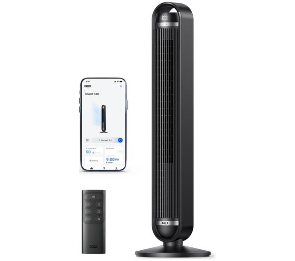 An image of DREO Cruiser Pro T2 Smart Tower Fan - Black