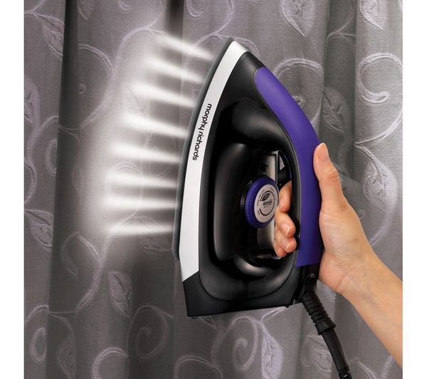330004 MORPHY RICHARDS 330004 Steam Generator Iron Black & Purple