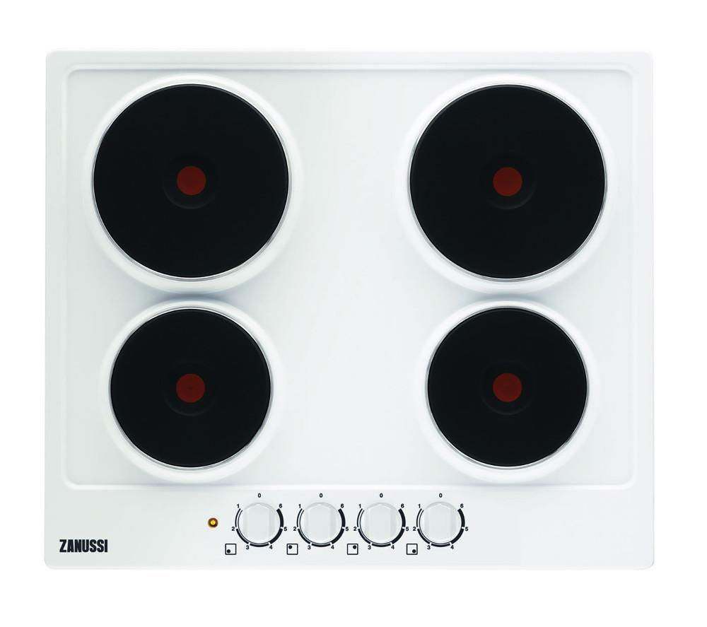 ZANUSSI ZEE6940FWA Electric Solid Plate Hob – White, White