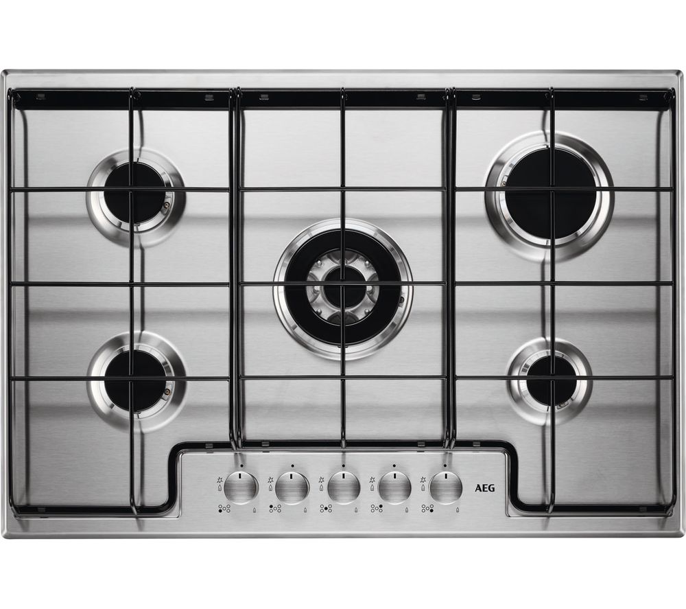 AEG HG745451SM Gas Hob - Stainless Steel, Stainless Steel