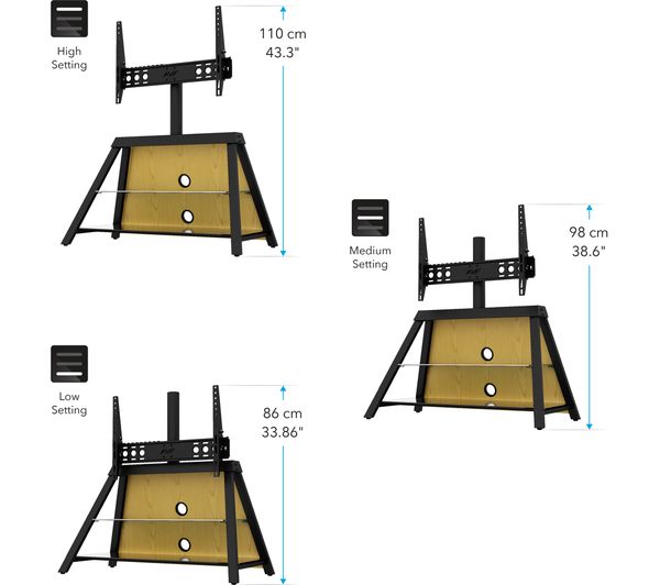 EASL925A AVF Easel 925 mm TV Stand with Bracket with 4 Colour