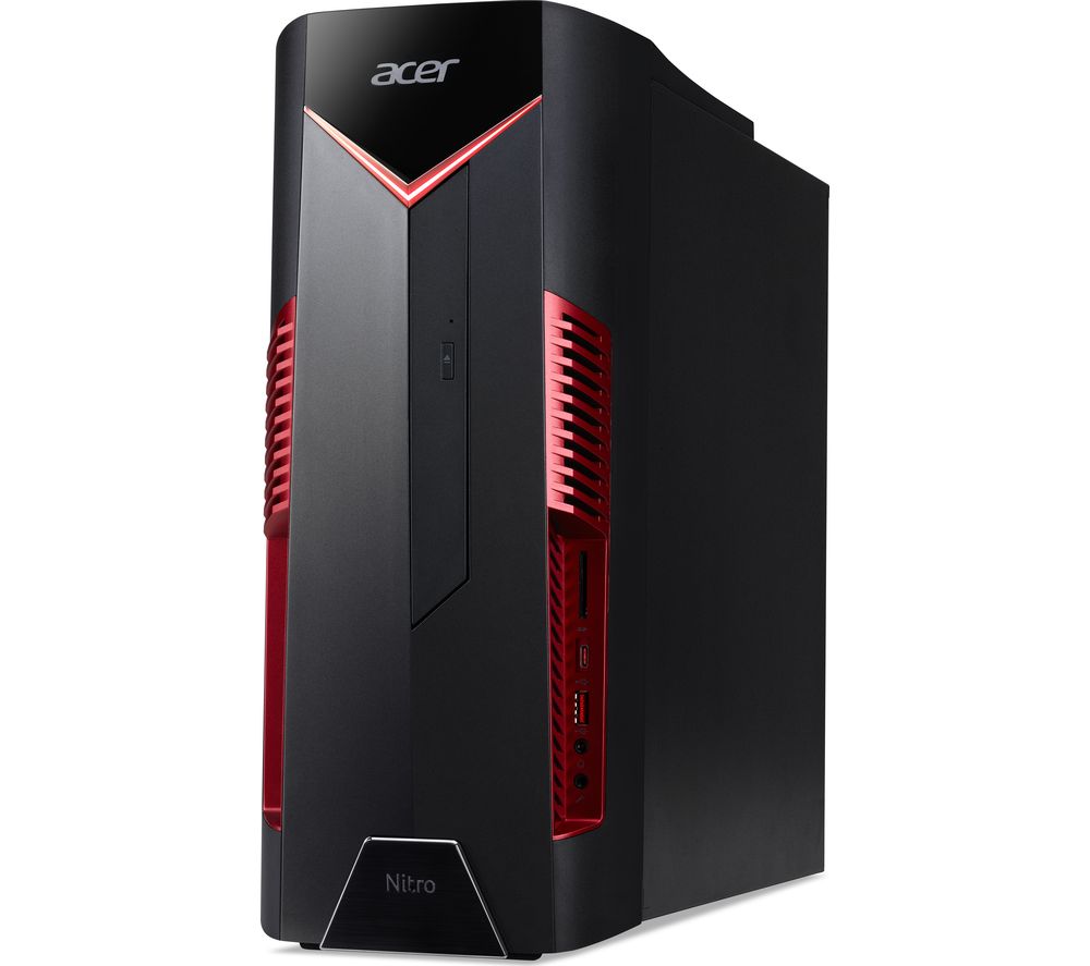 ACER Nitro N50-100 AMD Ryzen 5 GTX 1050 Gaming PC – 1 TB HDD & 256 GB SSD, Red