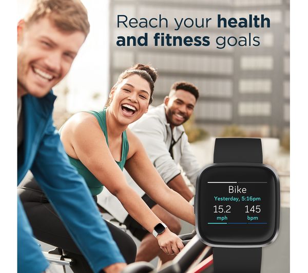 fitbit versa 2 health & fitness smartwatch with voice control