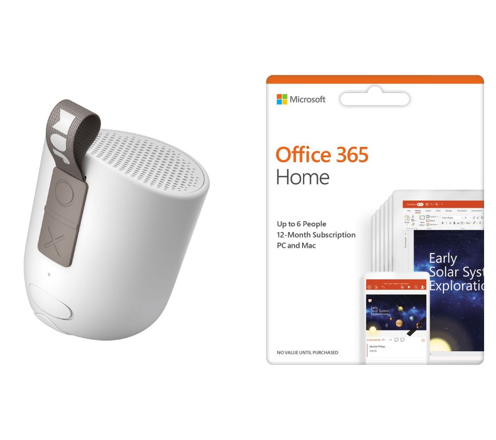 MICROSOFT Office 365 Home (1 year for 6 users) with Free Jam Chill Out Speaker