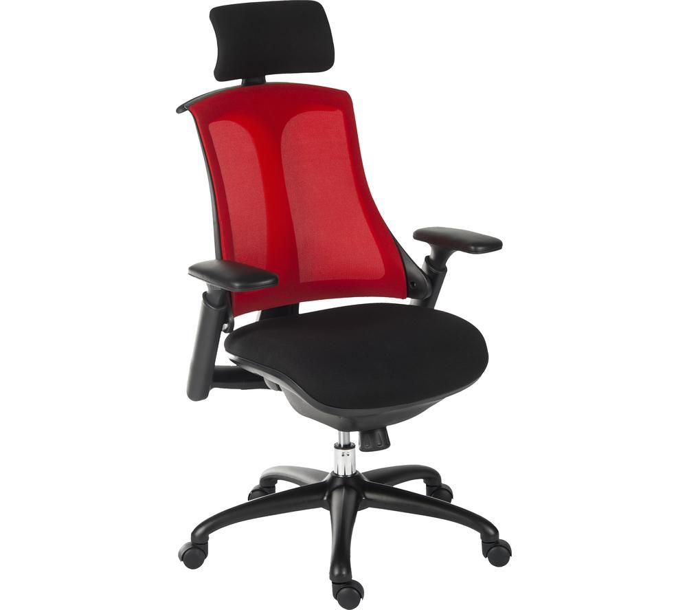 Rapport Mesh Executive Chair - Red & Black