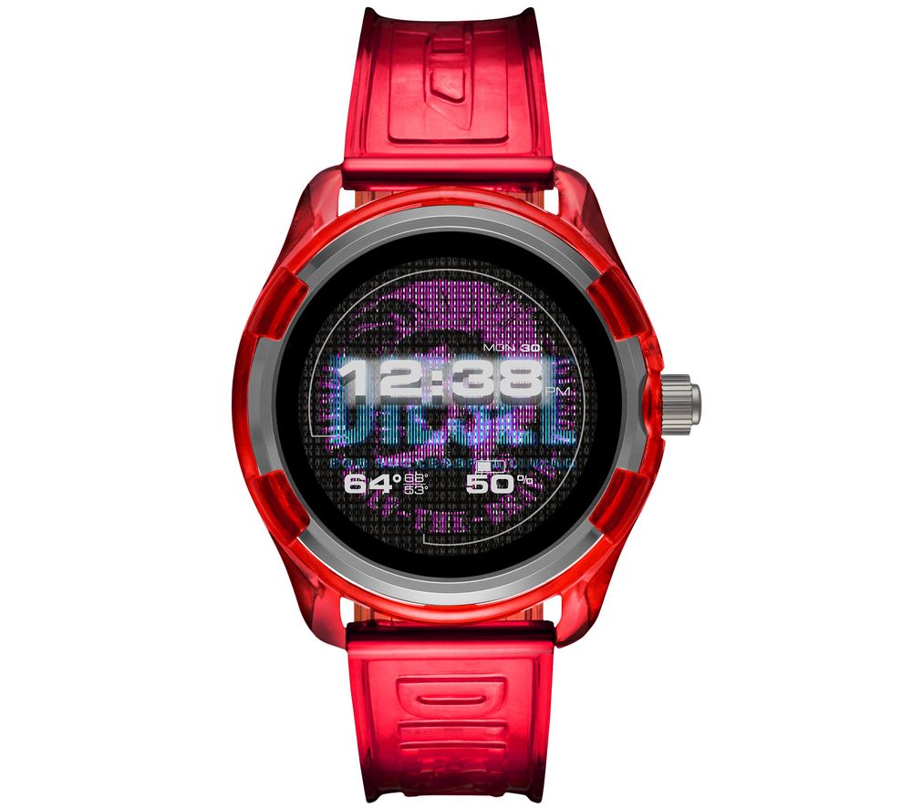 DIESEL Fadelite DZT2019 Smartwatch - Red, Plastic Strap, 43 mm
