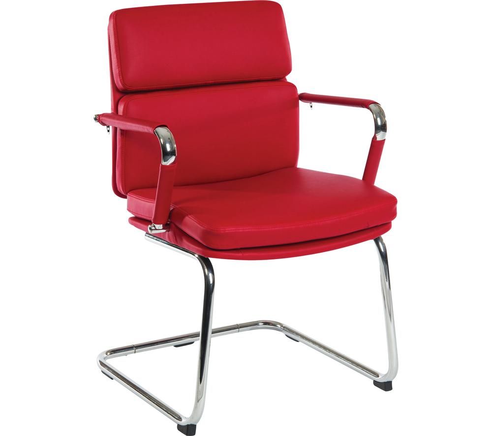 TEKNIK Deco 1101RD Faux Leather Visitor Chair Review