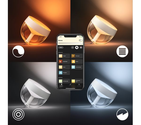 Philips Hue White Colour Ambiance, Iris Touch Table Lamp