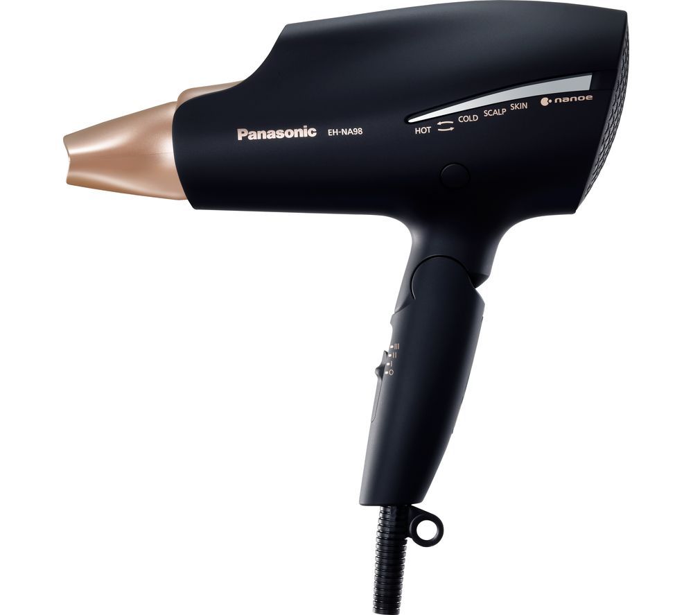 PANASONIC Nanoe & Double Mineral Advanced EH-NA98 Hair Dryer - Black, Black