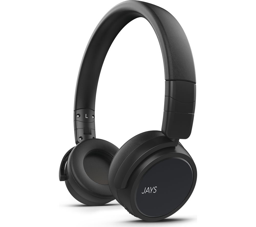 JAYS x-Five Wireless Bluetooth Headphones - Black