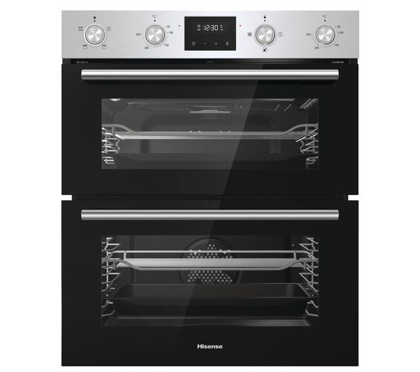 Image of HISENSE BID79222CXUK Built-under Electric Double Oven - Stainless Steel
