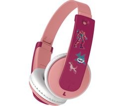 Tinyphones HA-KD10W-P-E Wireless Bluetooth Kids Headphones - Pink
