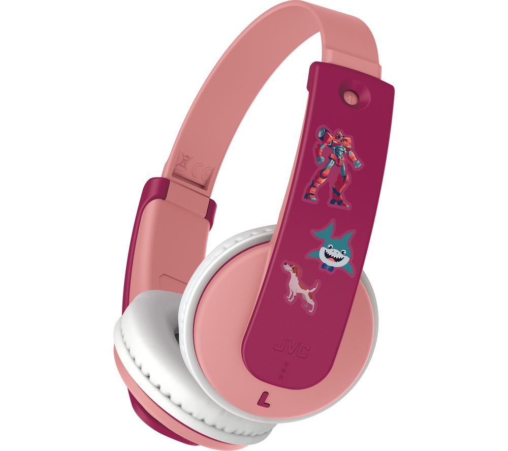 JVC Tinyphones HA-KD10W-P-E Wireless Bluetooth Kids Headphones - Pink