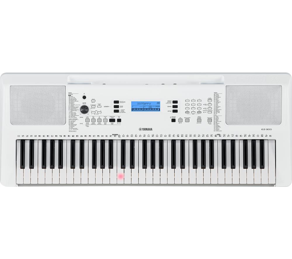 EZ-300 Electronic Keyboard - Silver White