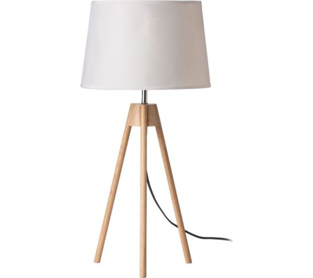 by Premier Tripod Table Lamp - White
