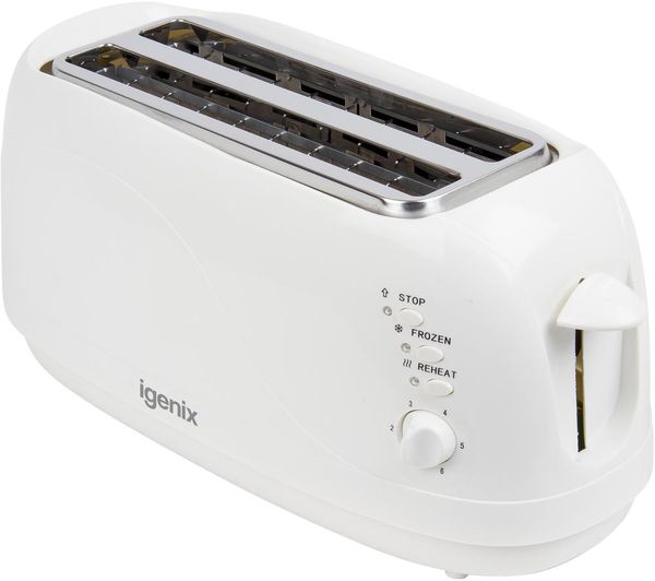Igenix Ig3020 4 Slice Toaster White