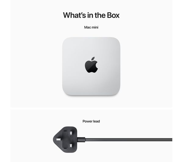 APPLE Mac mini (2023) - M2 Pro, 512 GB SSD, Silver - MNH73B/A