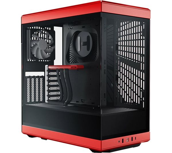 An image of HYTE Y40 ATX Mid-Tower PC Case - Red