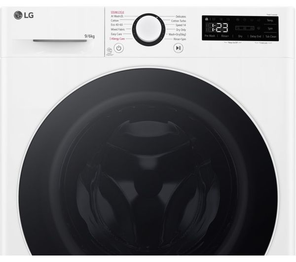 LG AI Direct Drive FWY696WWLN1 9 kg Washer Dryer - White