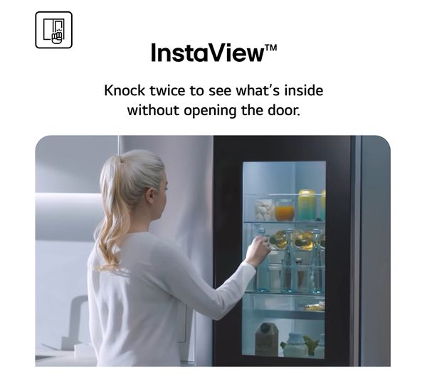 GSXE90EVDD LG InstaView GSXE90EVDD AmericanStyle Smart Fridge