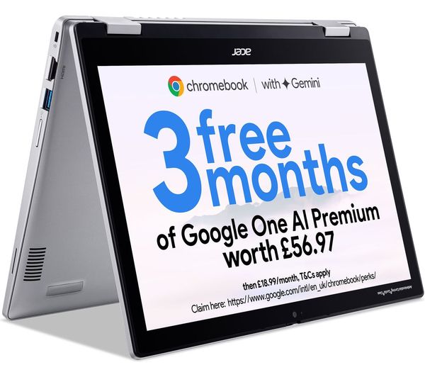 Acer Spin 312 12 2 In 1 Chromebook Intel® N100 128 Gb Emmc Silver