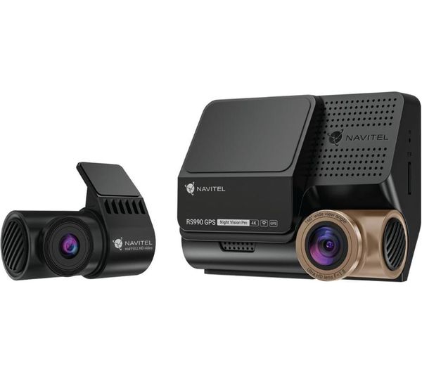 Navitel Rs990 Gps Dual 4k Ultra Hd Front Full Hd Rear Dash Cam Black