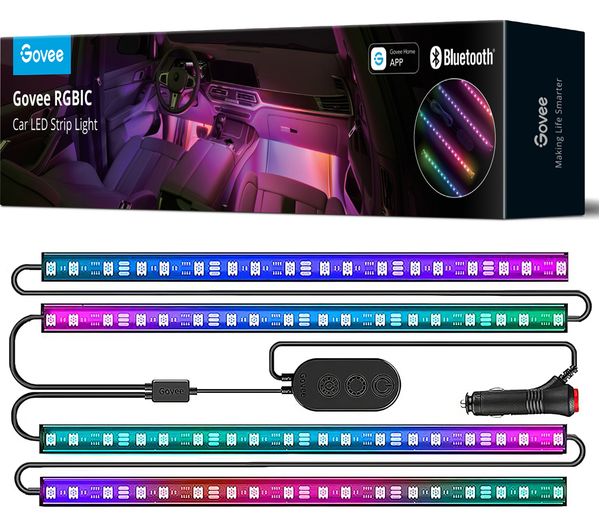 GOVEE H7090 RGBIC Interior Car LED Strip Light - Multi Colour