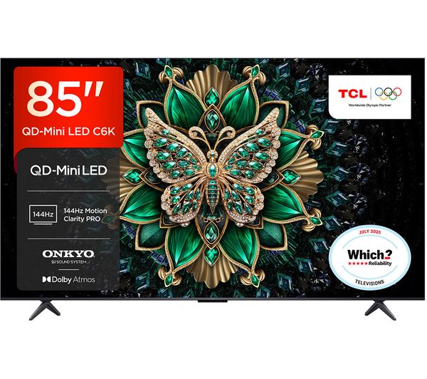 TCL C6K 85" QD-Mini LED 4K HDR Smart Google TV - 85C6KS