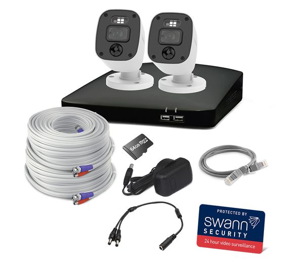 SWANN Home SWDVK-446852MQB-EU 4-channel Full HD 1080p DVR Security System - 64 GB, 2 Cameras