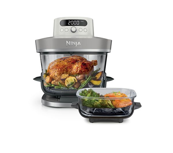 An image of NINJA CRISPi Pro AS101UKLG 7-in-1 Glass Air Fryer - Bone