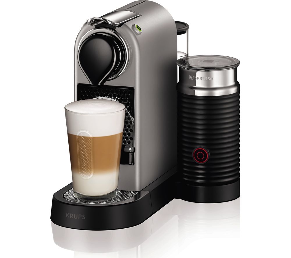 NESPRESSO by Krups Citiz & Milk XN760B40 Coffee Machine – Silver, Silver