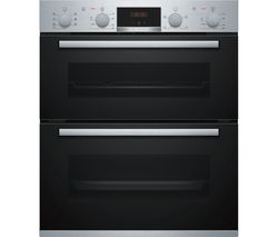 BOSCH Serie 4 NBS533BS0B Electric Built-under Double Oven - Stainless Steel