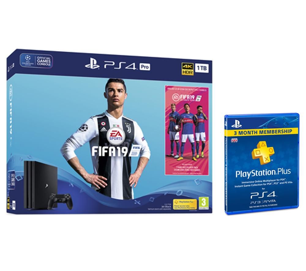 PlayStation 4 Pro with FIFA 19 & PlayStation Plus 3 Month Subscription Bundle review