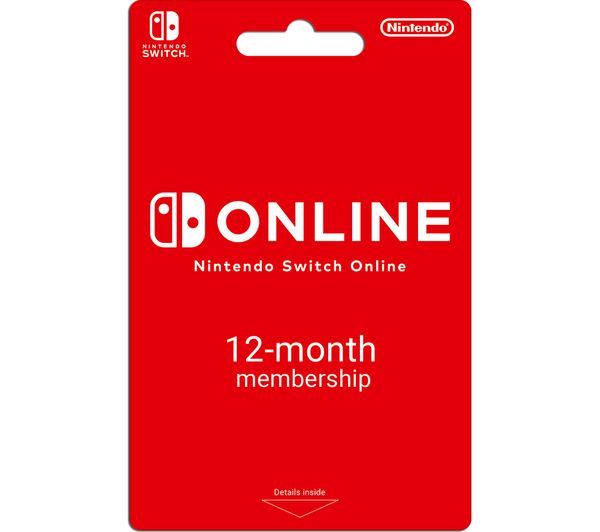 Nintendo Eshop Switch Online 12 Month Membership