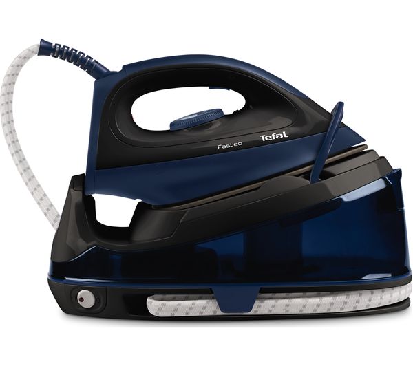 Buy TEFAL Fasteo SV6050 Steam Generator Iron – Black & Blue | Free ...