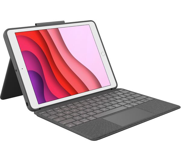 Logitech Combo Touch Ipad 102 Keyboard Folio Case Grey