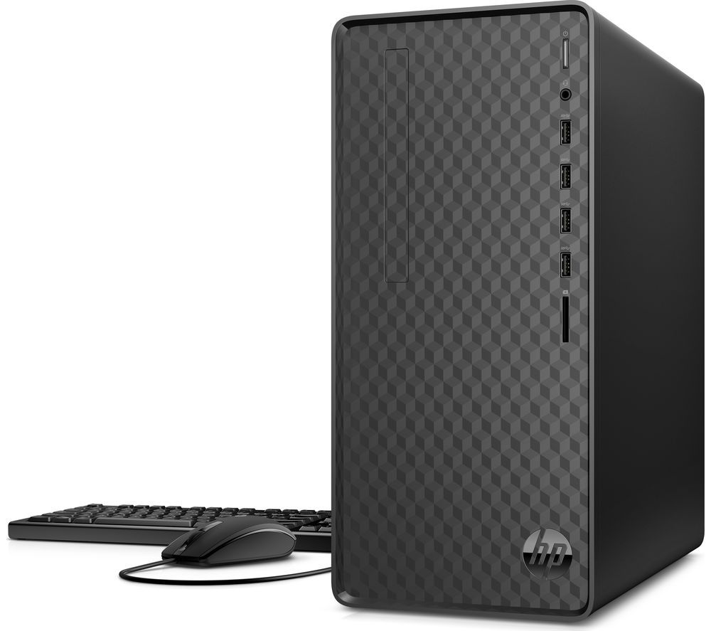HP M01-F0027na Desktop PC - AMD Ryzen 5, 1 TB HDD & 256 GB SSD, Black, Black