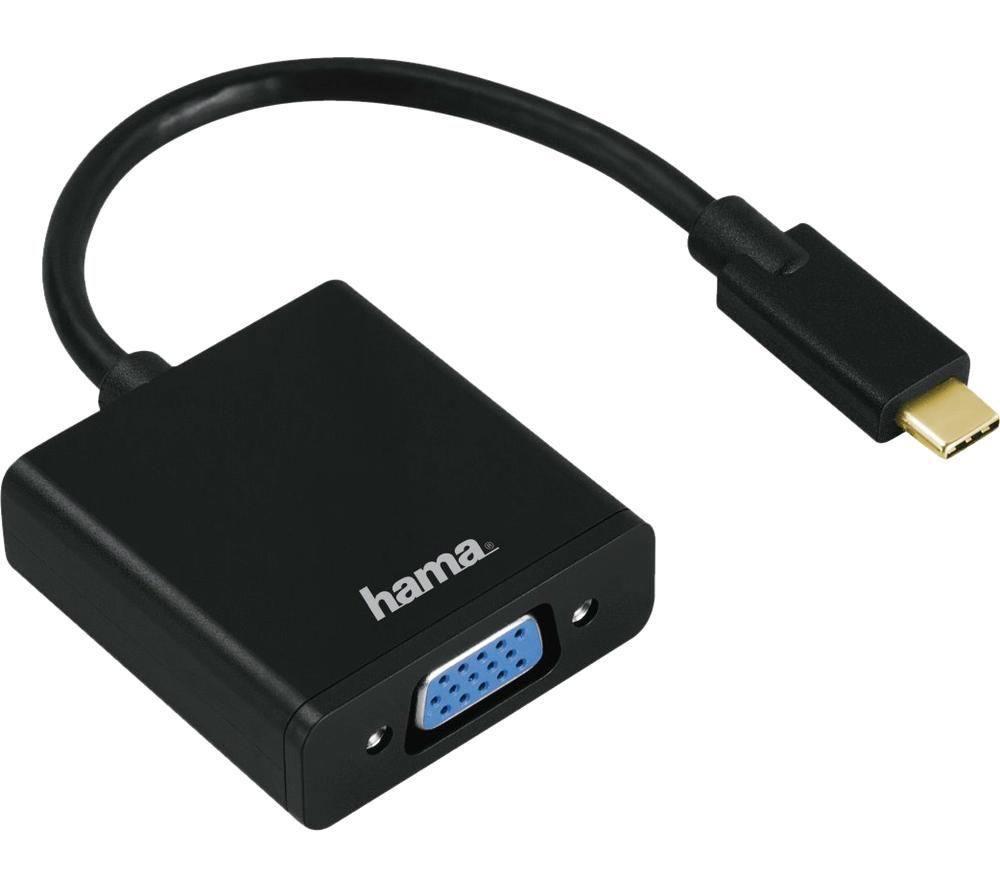 HAMA 135727 USB Type-C to VGA Adapter, Gold