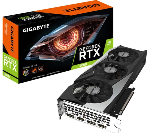 GIGABYTE GeForce RTX 3060 12 GB GAMING OC V2 LHR Graphics