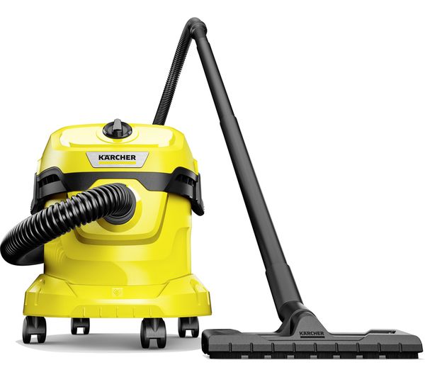 WD 2 Plus Cylinder Wet & Dry Vacuum Cleaner - Yellow & Black