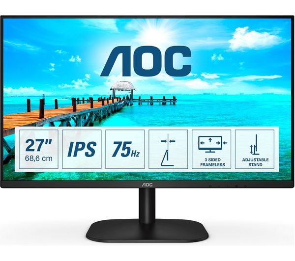 Image of AOC 27B2H Full HD 27" IPS LCD Monitor - Black