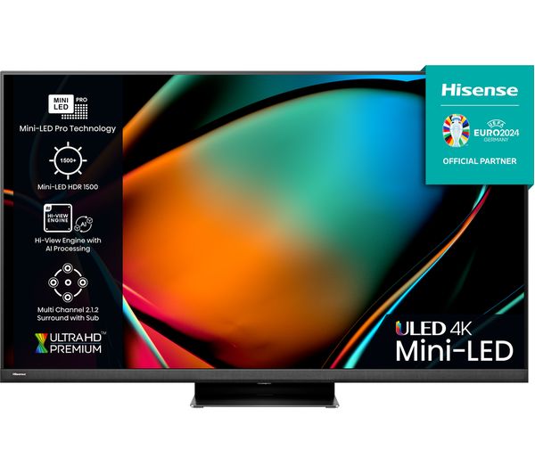 Hisense 65u8kqtuk 65 Smart 4k Ultra Hd Hdr Mini Led Tv With Amazon Alexa