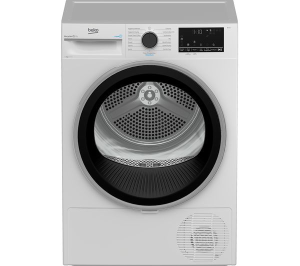 Image of BEKO Pro B3T49241DW 9 kg Heat Pump Tumble Dryer - White