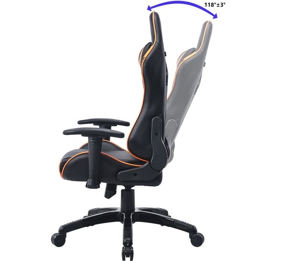 Adx Firebase Junior Race Gaming Chair Black Orange Currys Business