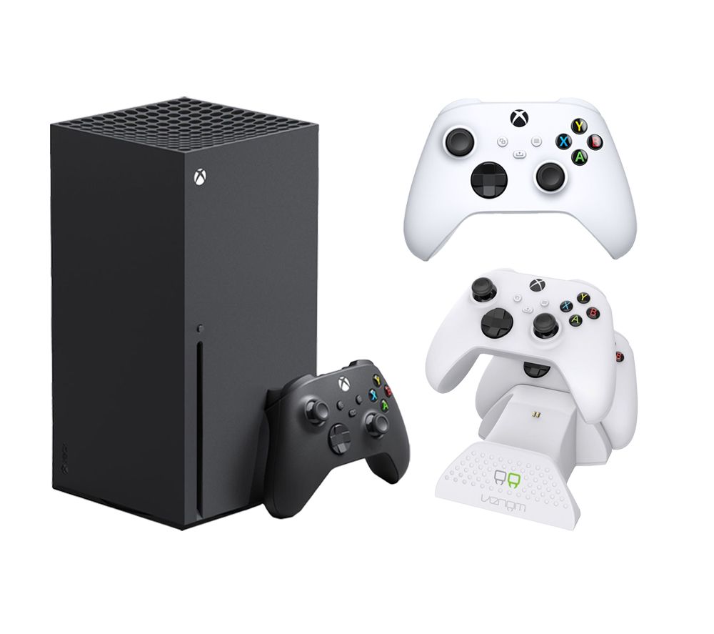 Xbox Series X, Additional White Controller & VS2871 Xbox Series X/S & Xbox One Twin Docking Station (White) Bundle