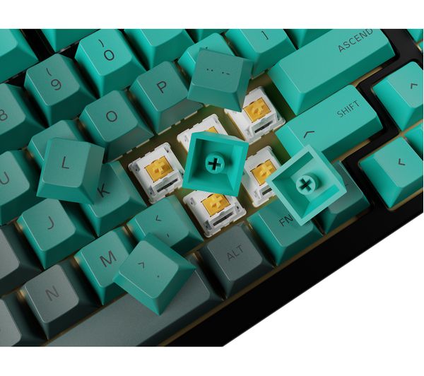 GLORIOUS GPBT Keycaps - UK Layout, Rain Forest - KB-039-GR - Currys ...