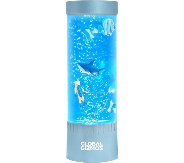 Global Gizmos Scuba Diver Bubble Lamp Metallic Blue