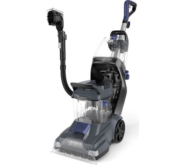 Vax Spinscrub Power Plus Upright Carpet Cleaner Grey Navy Blue