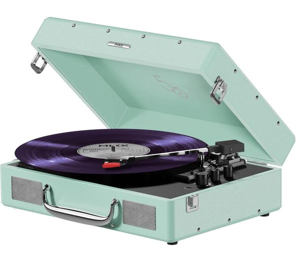Mixx Revival 55 Mrrp 55 Gr 491 Belt Drive Bluetooth Turntable Mint Green